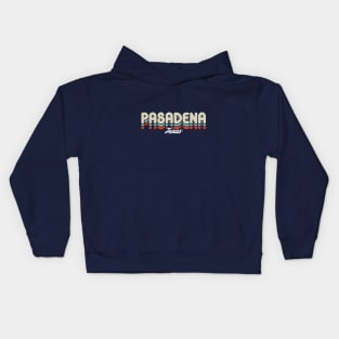 Retro Pasadena Texas Kids Hoodie